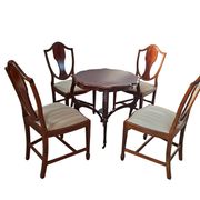 Ensemble de thé, table et 4 chaises, années 50