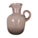 Pink bubbled glass vase or pitcher, milk pot