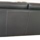 Large 3-seater anthracite leather sofa Roche Bobois