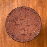 Brutalist vase from the mid-century German studio pottery by Gerhard Liebenthron, 1974.