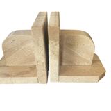 Paire de serre-livres en marbre vintage