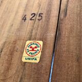 Teak table and exotic wood made in France