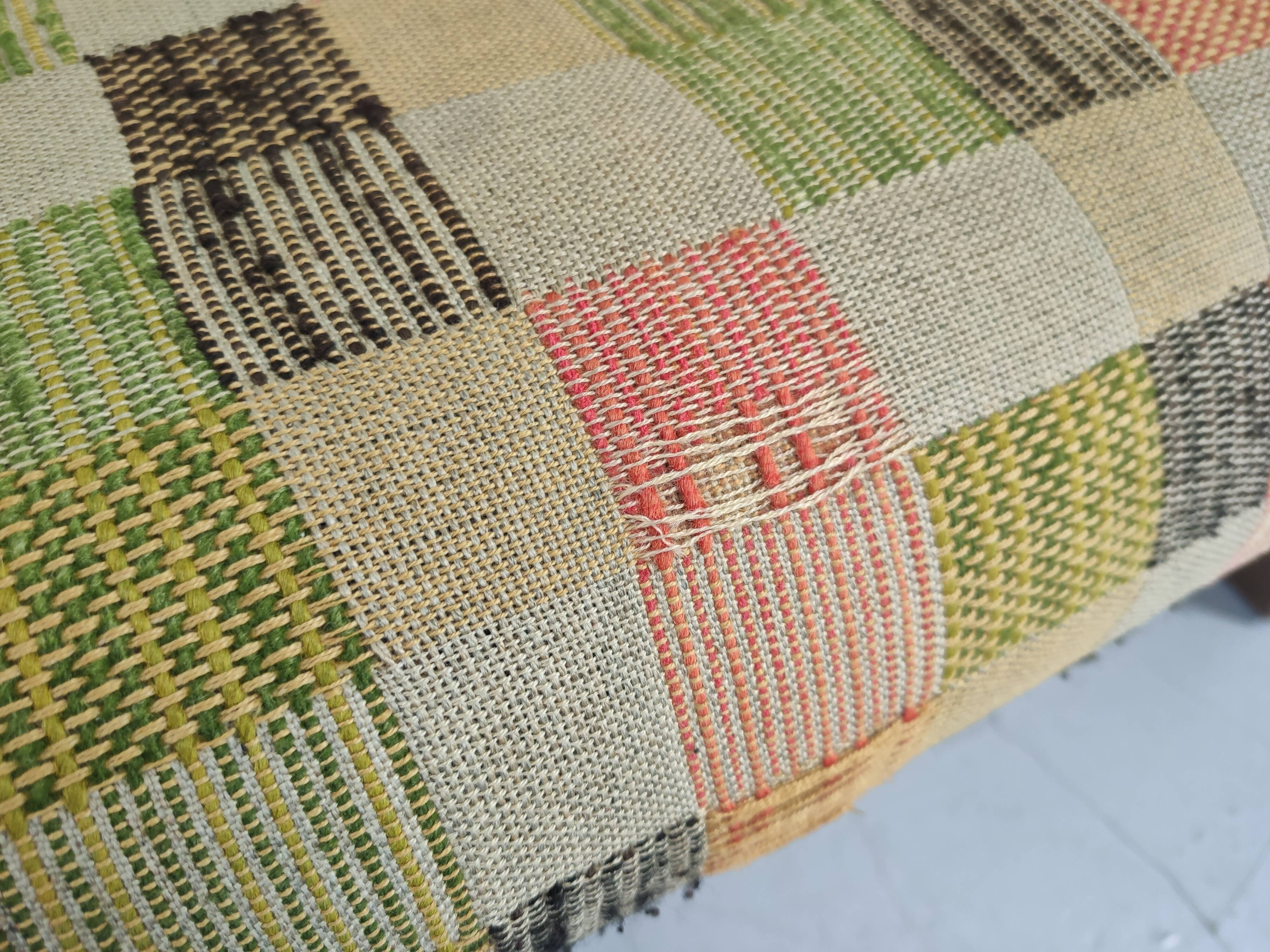 Pair of vintage oak armchairs 1970