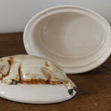 Terrine in faience, pig shape