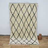 Handmade moroccan berber carpet 243 x 136 cm