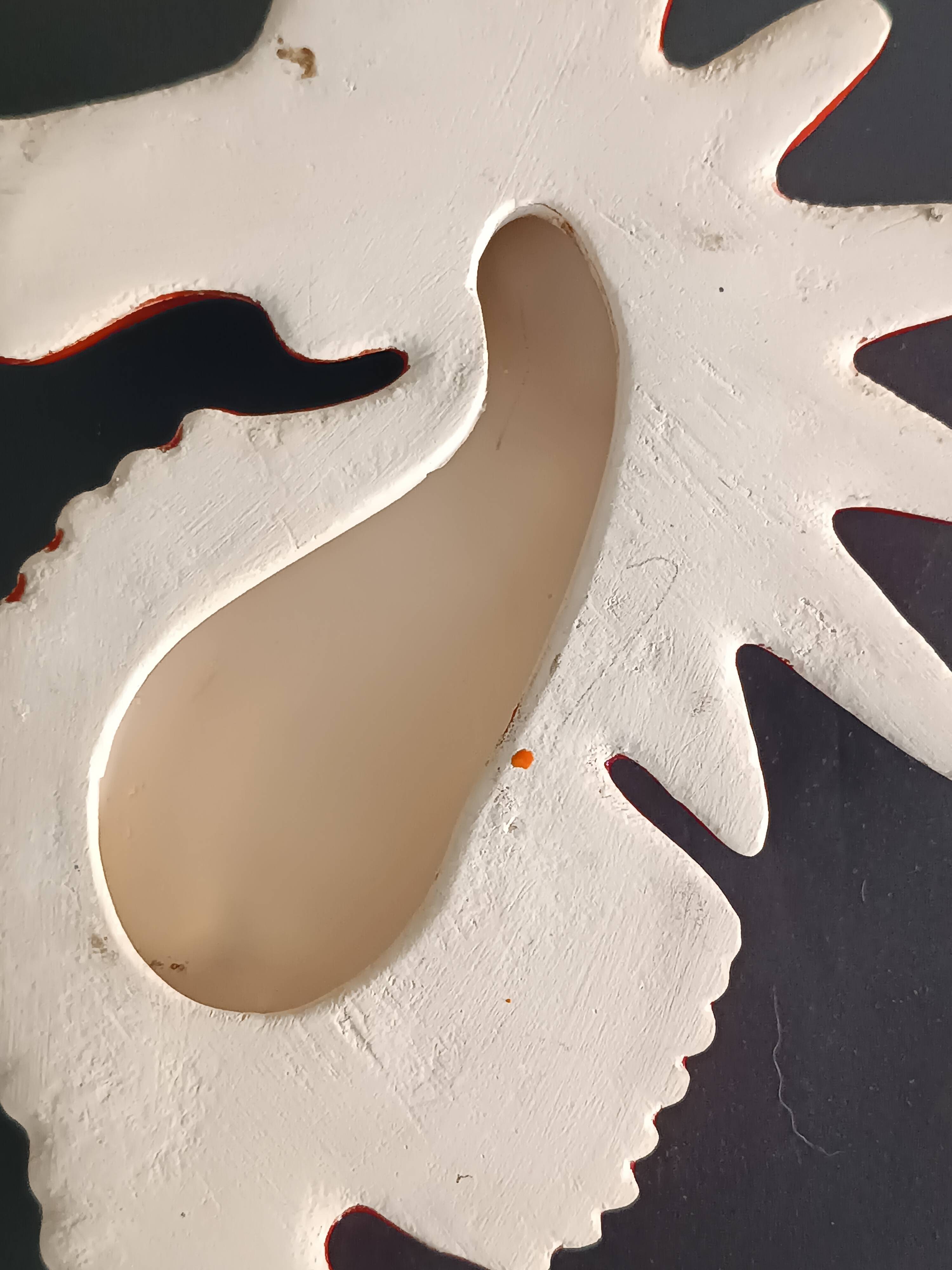 Two vintage ceramic wall pots featuring a seahorse and a starfish.