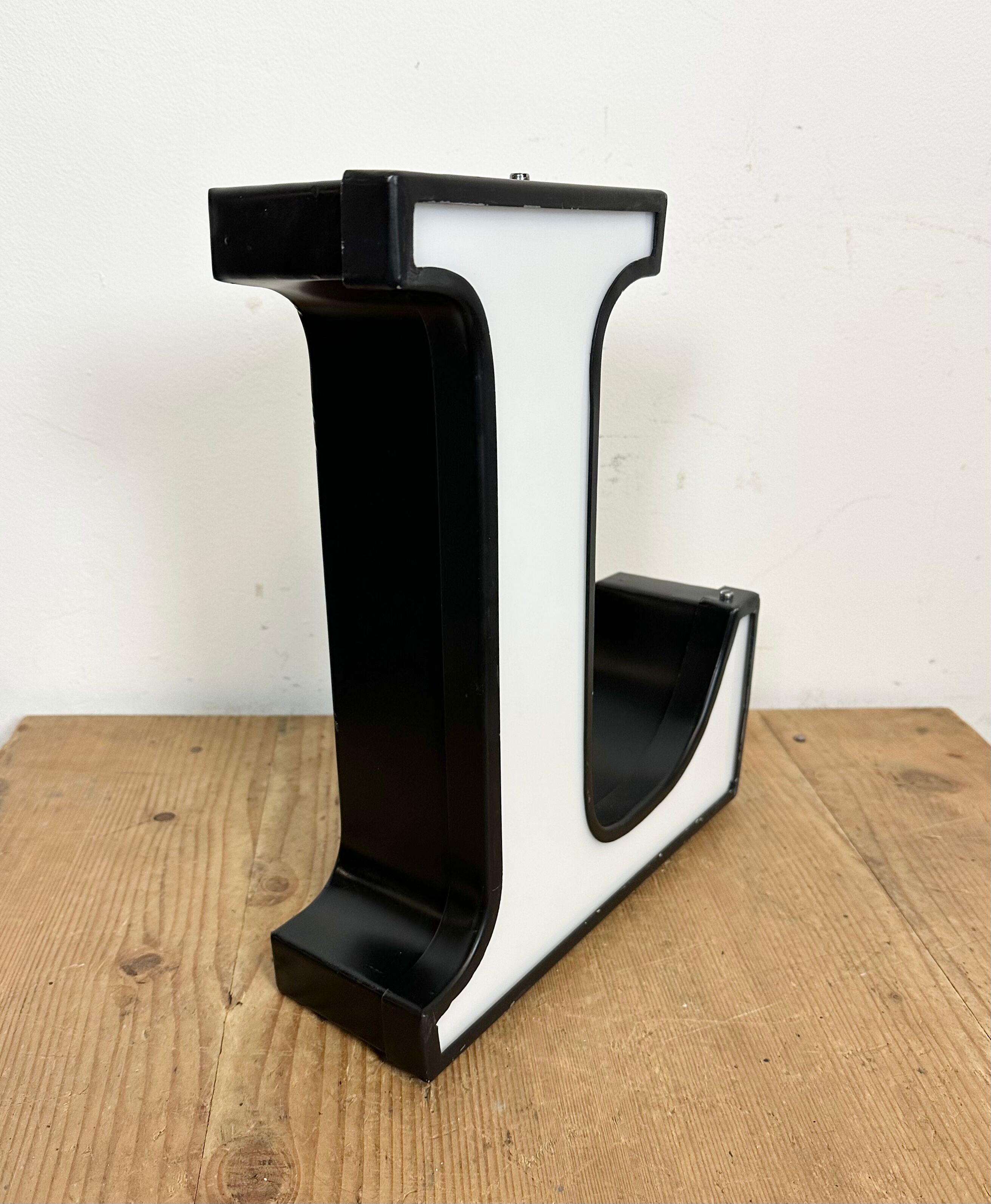 Vintage  Illuminated Letter L , 1970s