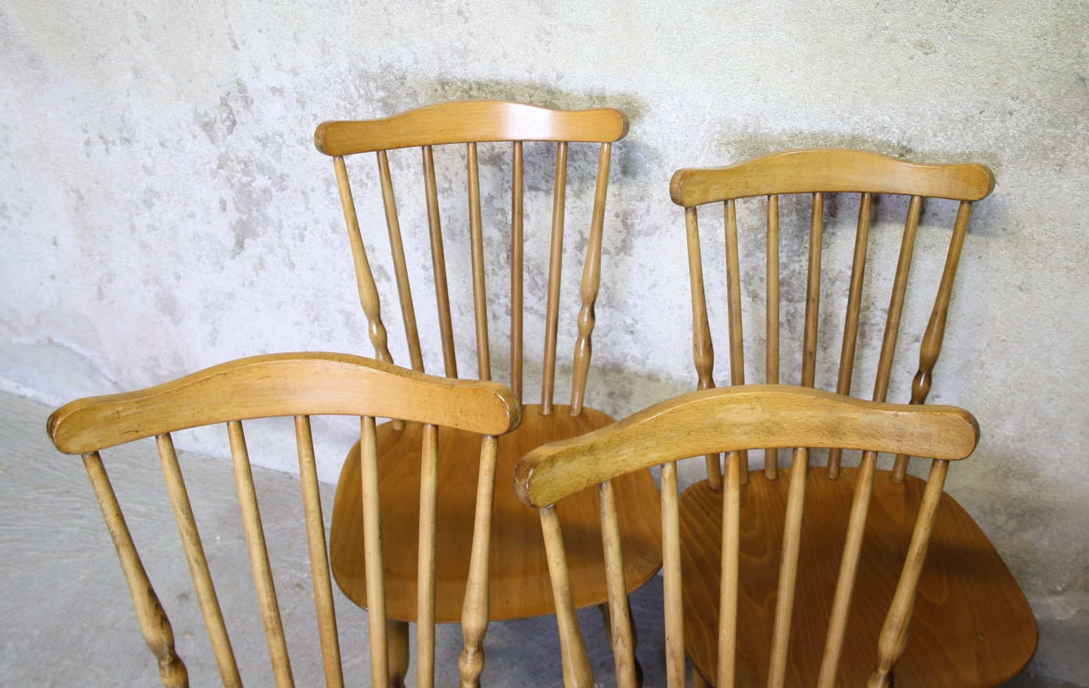 Four Baumann chairs model "Floride"