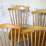 Four Baumann chairs model "Floride"