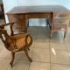 Desk and its rotating armchair England XIX century