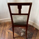 Pair of Directoire chairs in walnut, late 18th century.