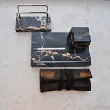 Stone set for an art deco office