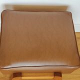 Imitation leather stool vintage pouf