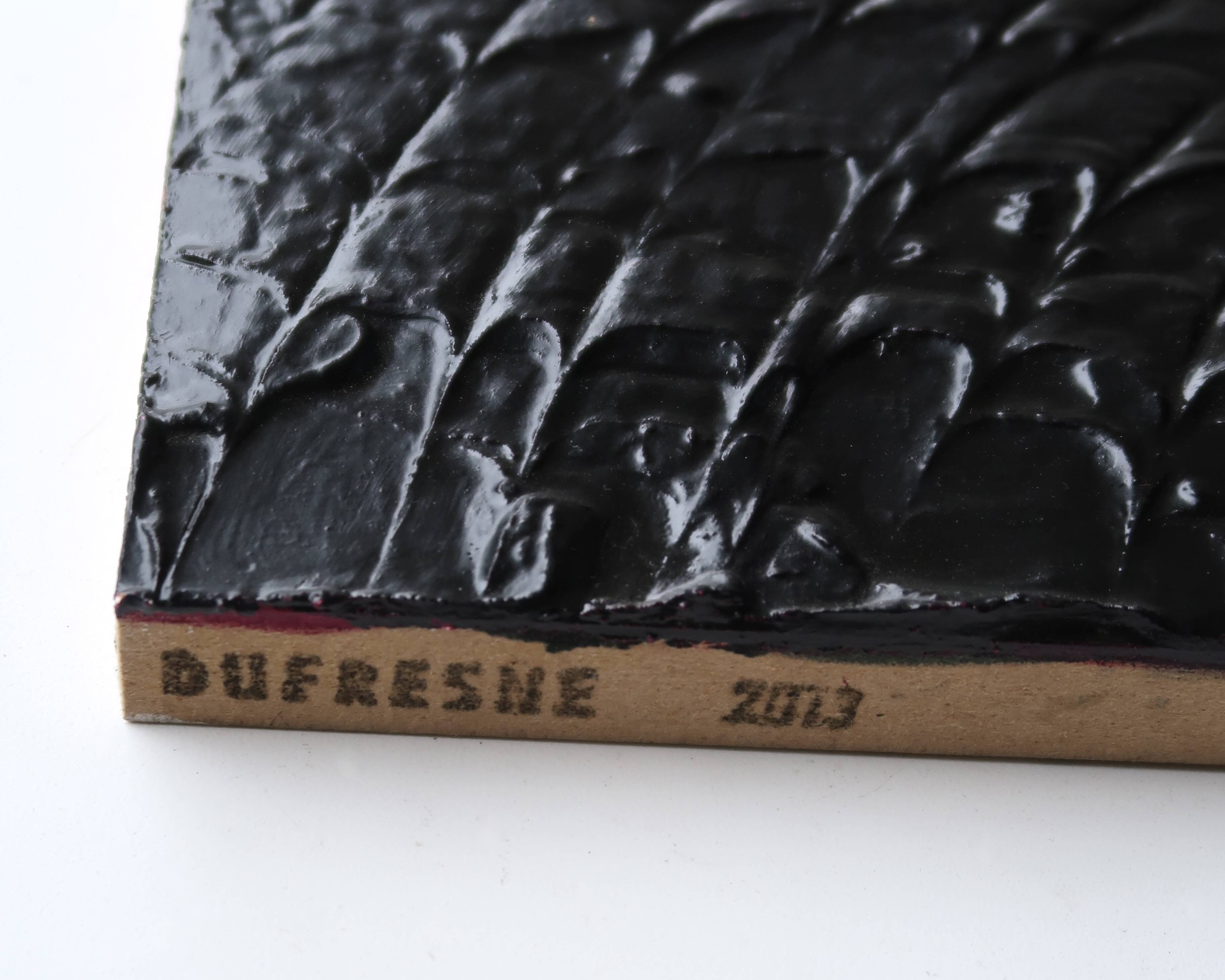 Painting, textured black painting by Vincent Dufresne, 2013