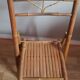 Chaise pliante en bambou