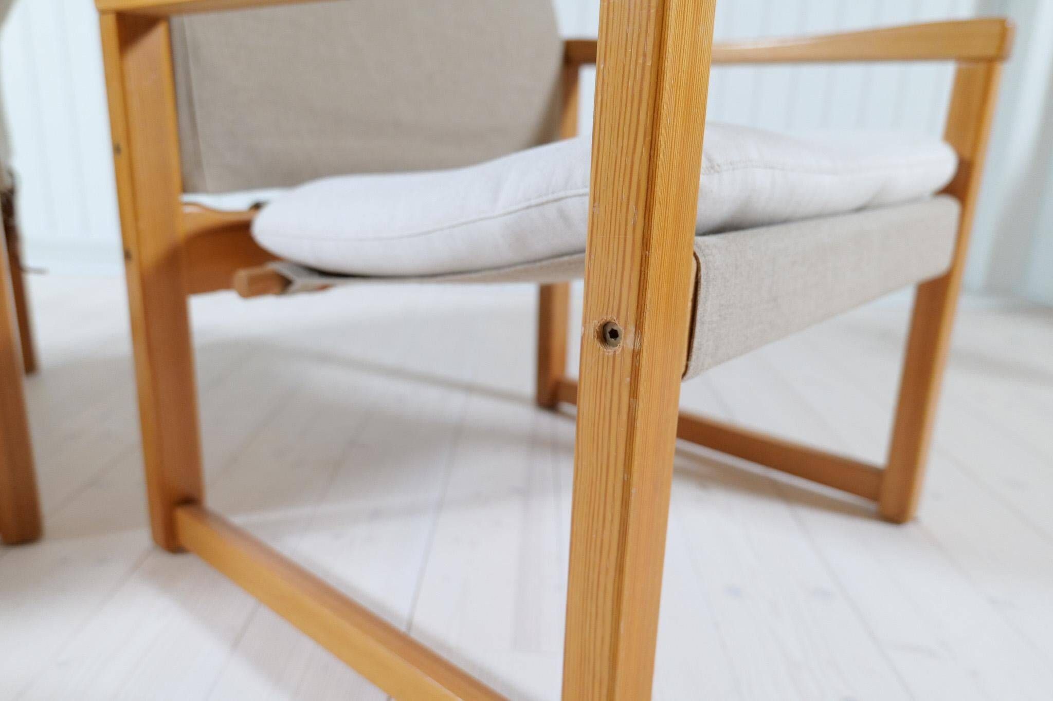 Karin Mobring Diana mid-century modern armchairs by Ikea in Sweden, 1970s.