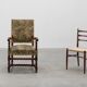 Antique armchair in walnut with tapestry upholstery, UK 17th century