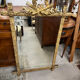Louis XVI style pediment mirror in gilded wood – 19th century - H118c