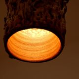 Sculptural ceramic pendant lamps by Bodil Marie Nielsen