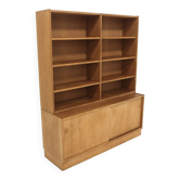 Commode, bibliothèque scandinave en chêne, suède, 1960