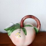 Vintage 1960s slipware fishing pitcher