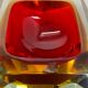 Murano glass sommerso diamond bowl ashtray element by flavio poli, italy, 1970s