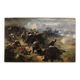 Great battle of the 19th century, painting signed H.P.