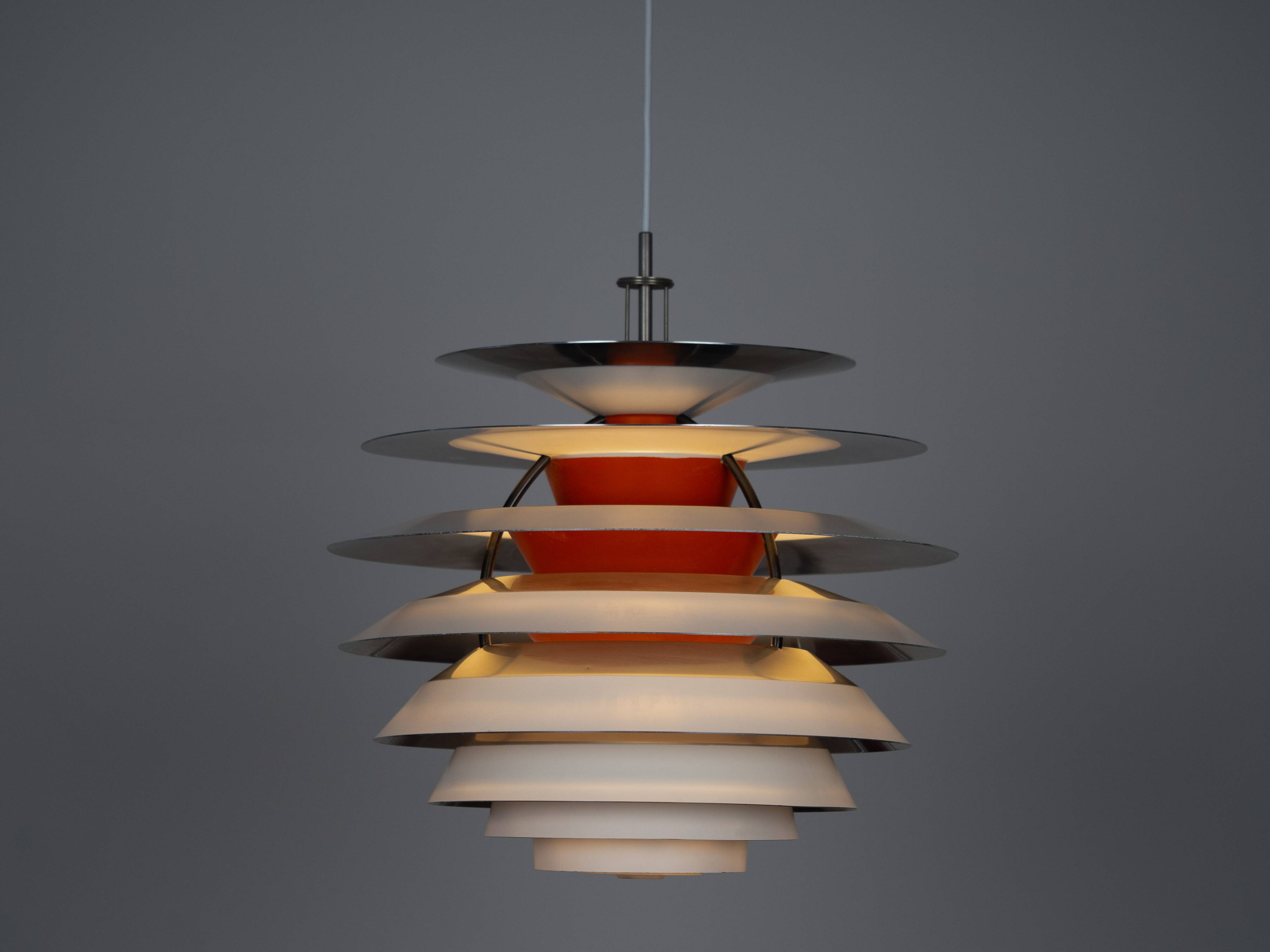 Vintage danish PH Kontrast pendant lamp by Poul Henningsen, Louis Poulsen, 1962