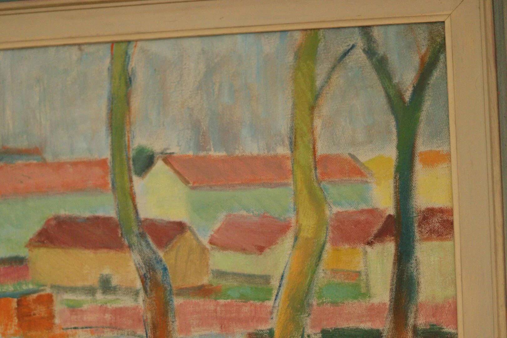 Maisons cachées par les arbres par Clas Walter Sundman