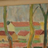 Maisons cachées par les arbres par Clas Walter Sundman