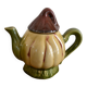 Small vintage earthenware teapot