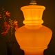 Suspension globe vintage XL en opaline orange