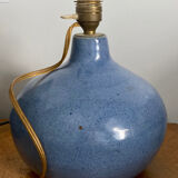 Signed ceramic lamp stand