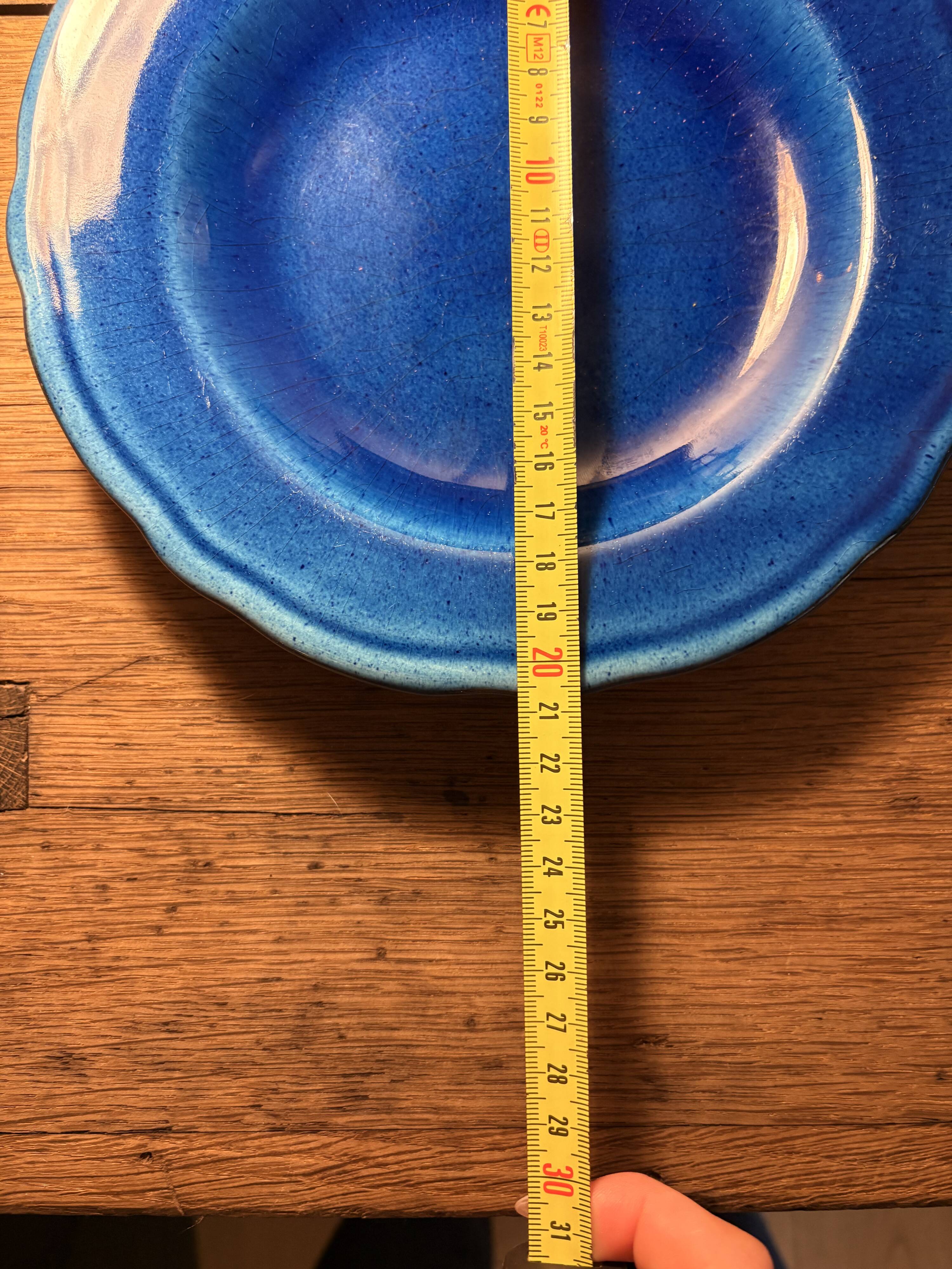 Blue ceramic plate – Milon Pottery (Dieulefit)