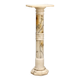 Colonne ancienne en albâtre à décorations géométriques XIXe siècle