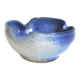 Blue ceramic ashtray