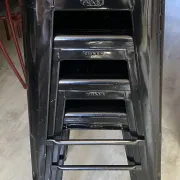 Genuine TOLIX H75 industrial high bar stool stackable black