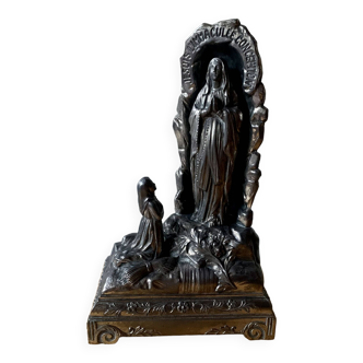 Religious metal music box - I am the immaculate conception - made in France