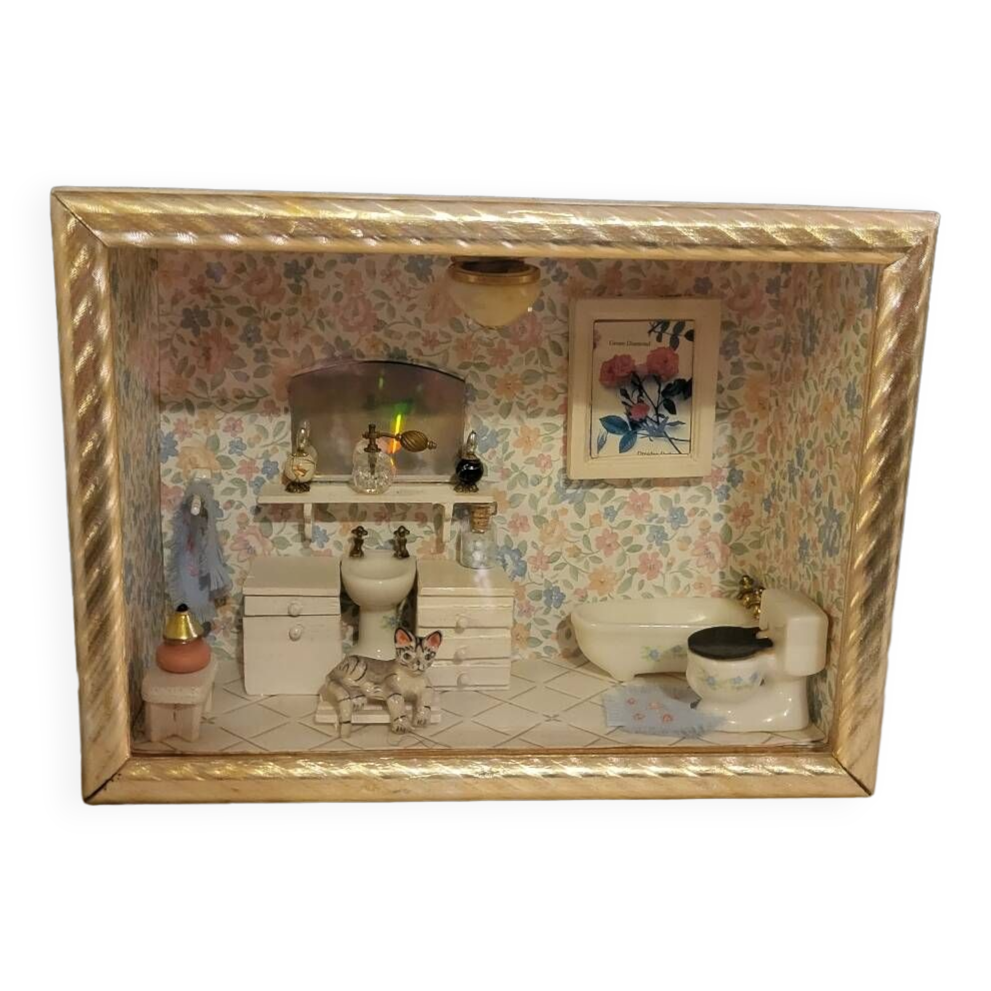 Vintage miniature bathroom