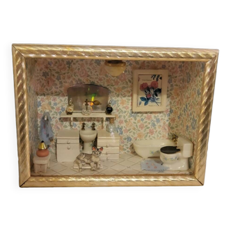 Vintage miniature bathroom