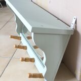 Coat rack wall shelf with mirror