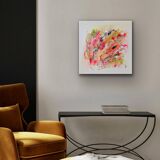 Abstract painting table