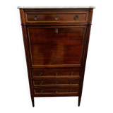 Louis XVI style secretary with marble top