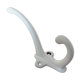 White enamelled cast iron wall hook 30s 40s