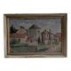 Old painting, village