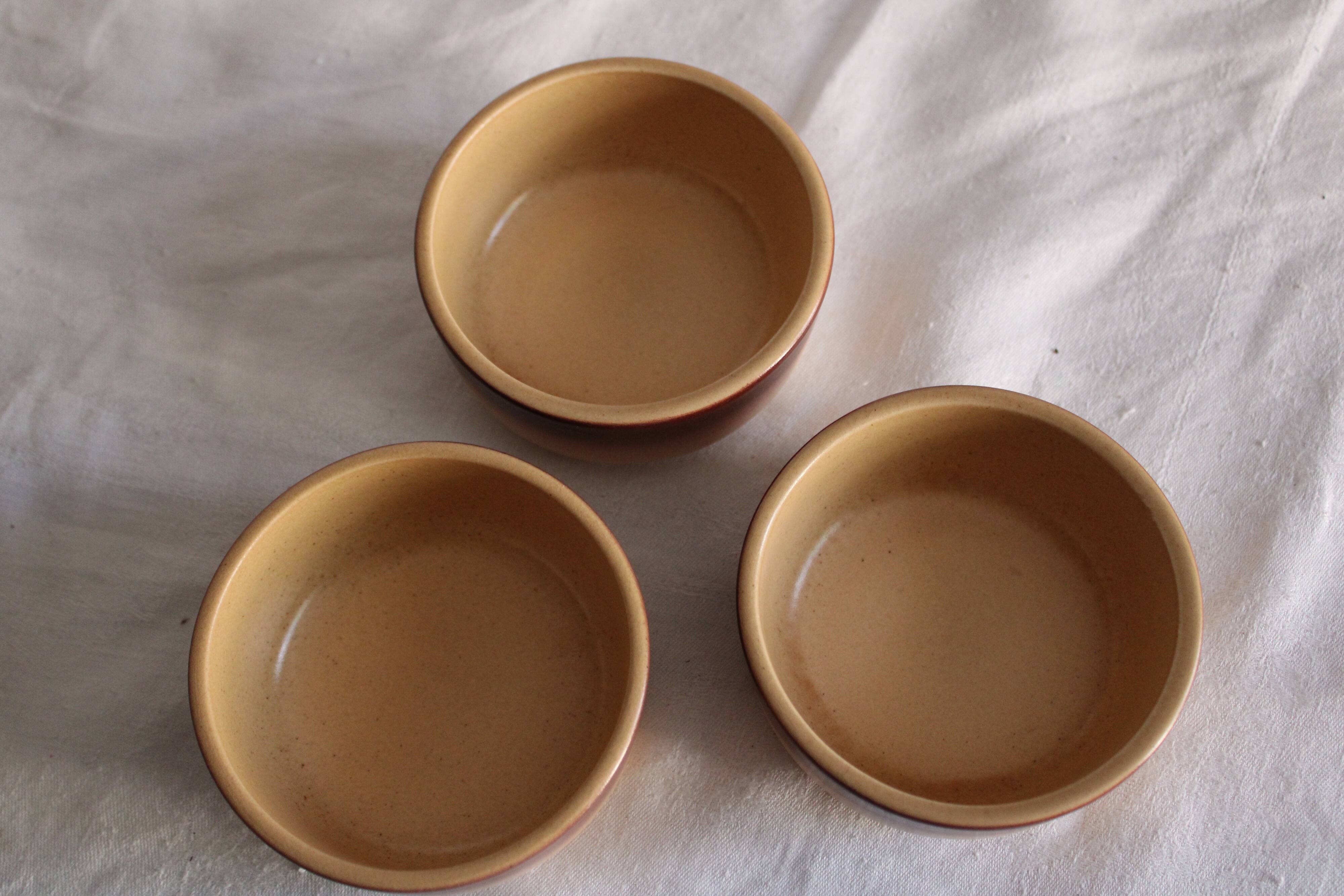 Set of earthenware ramekins from St Amand France