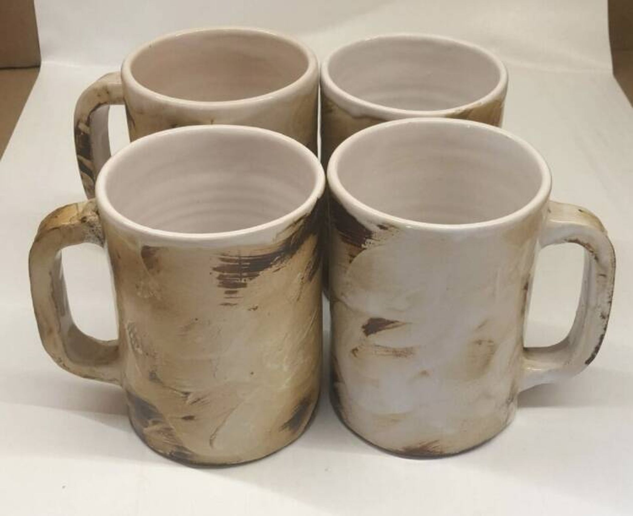 Lot of 4 cups from the Palissy gallery in Vallauris