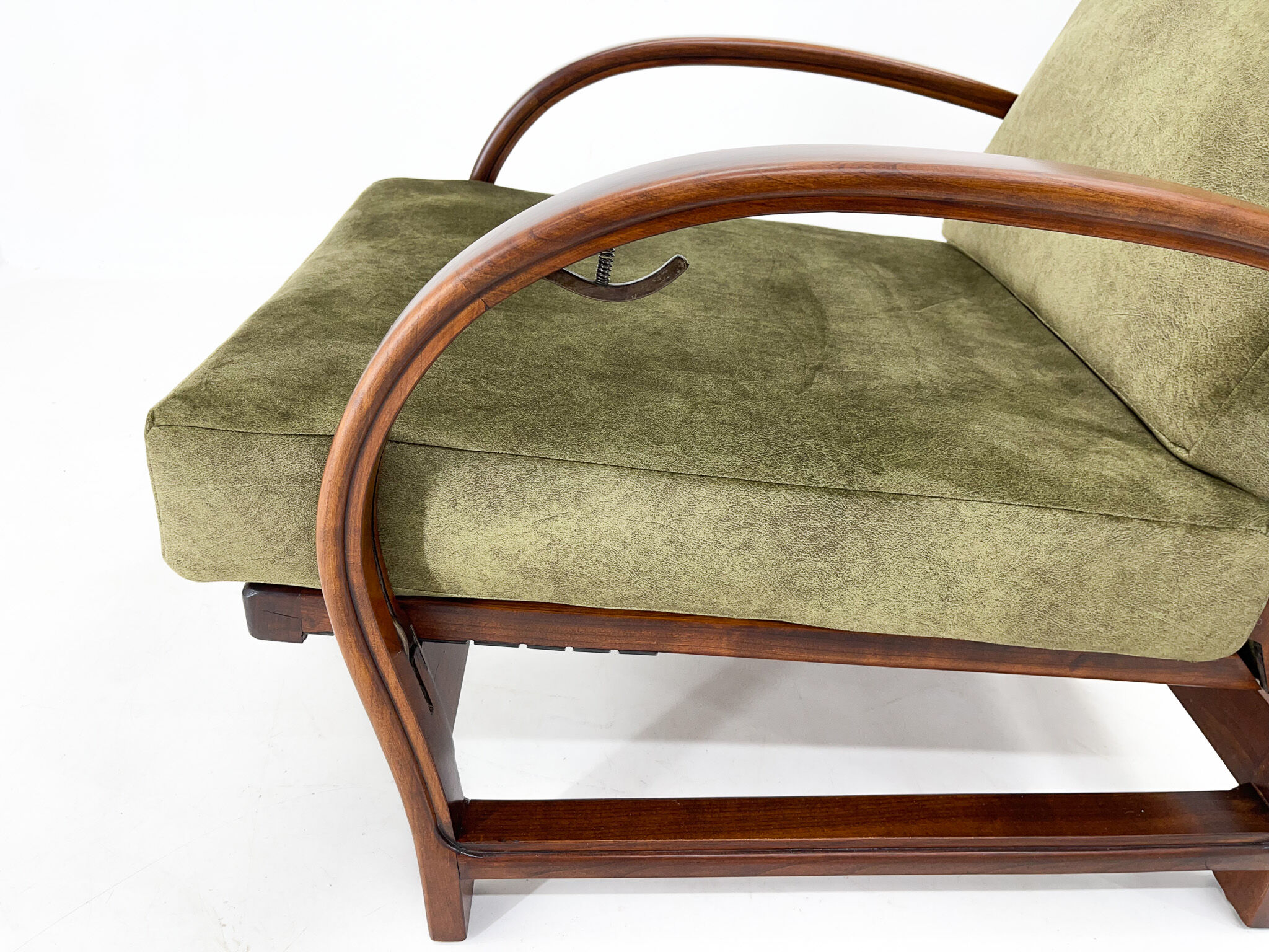 Pair of art deco adjustable armchairs 1930's