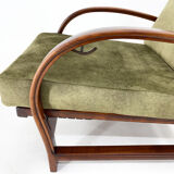 Pair of art deco adjustable armchairs 1930's