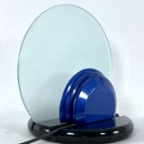 Mid-Century Gong table lamp in marble and glass by Bruno Gecchelin for Skipper. Italy 1981